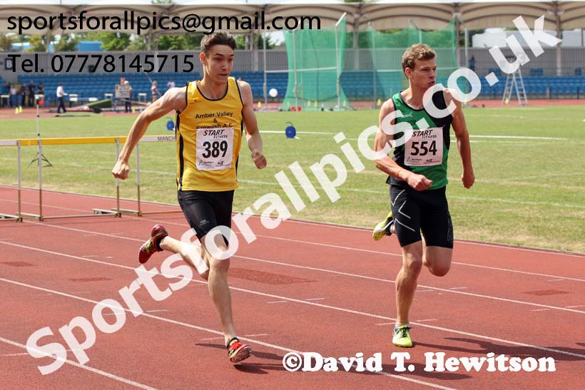 Mens under-20s 400 metres hurdles, Northern Senior and Under-20s Champs., Sports City, Manchester. Photo: David T. Hewitson/Sports for All Pics